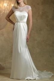  Illusion Cap Sleeves Dress