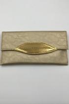  Gold-lip Envelope Clutch