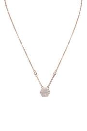  Hexagon Pendant Necklace