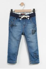  Knit Denim Trousers