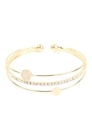  Cubic-zirconia Round-bangle-bracelet
