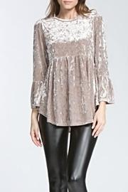  Crinkle Velvet Top