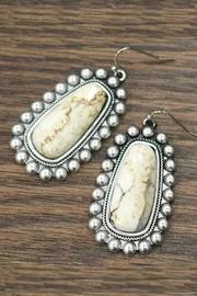  Natural White-turquoise Earrings