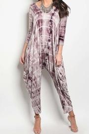  Tie-dye Drape Jumpsuit