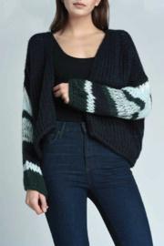  Stripe Sleeve Cardigan