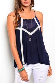  Navy Blue Top