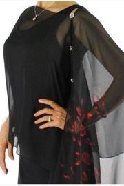  Silky Poncho-blkrose