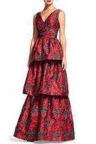  Tiered Jacquard Gown