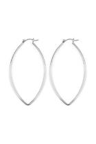 Half-pinched Eye-shaped Wire-earrings