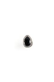  Black Teardrop Ring