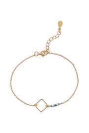  14k Square Bracelet