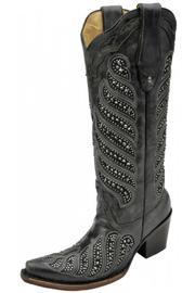  Crystal Inlay Boots