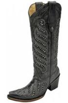  Crystal Inlay Boots