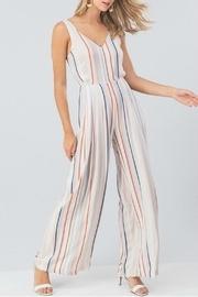  Colorblock Stripe Jumpsuit