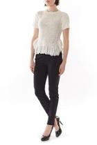  Lace Frill Sweater