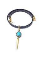  Leather Turquoise Choker