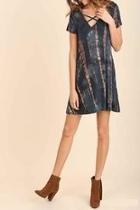  Dark Tie Dye Dress