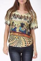  Egypt Mix Print Top