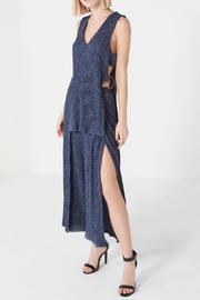  Navy Rib Knit Tunic