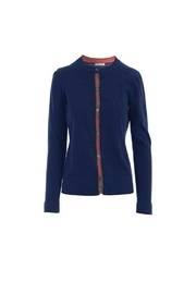  Placket Stripe Cardigan