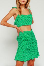  Floral Tie Back Crop