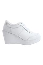  White Sneaker Wedge