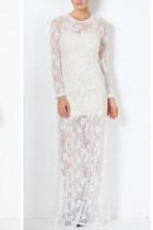  White Lace Gown