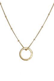  Vermeil Circle Necklace