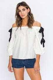  Tie-sleeve Ots Poplin-blouse