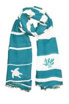  Teal Turtle Scarf