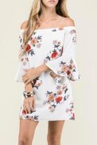  Open Back Floral Dress