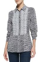  Trent Snake-print Blouse