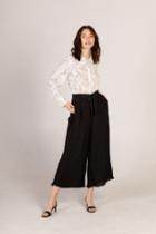  Pleated Culotte Pant
