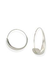  Silver Scoop Hoop
