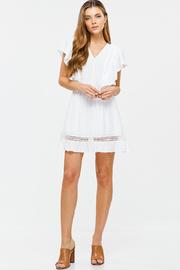  Ruffle Crochet Trim Sundress