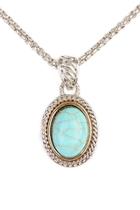  Turquoise Stone Oval Necklace