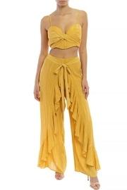  Crinkle Ruffle Pant-set