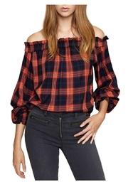 Ots Plaid Top