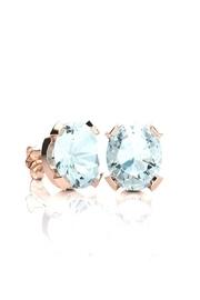  Rose Aquamarine Studs