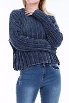  Blue Chenille Sweater