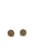  Pave Round Earrings