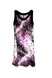  Purple Print Dress
