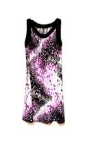  Purple Print Dress
