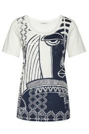  Abstract Cotton Tee