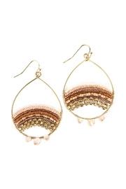  Fan-shape Fish Hook-earring