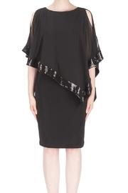  Trimmed Overlay Dress