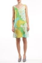  V-neck Dress Yellow