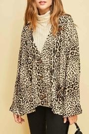 V-neck Leopard Cardigan