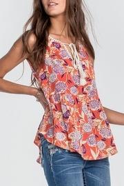  Floral Criss-cross Tank