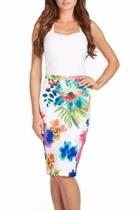  Lined Floral Skirt
